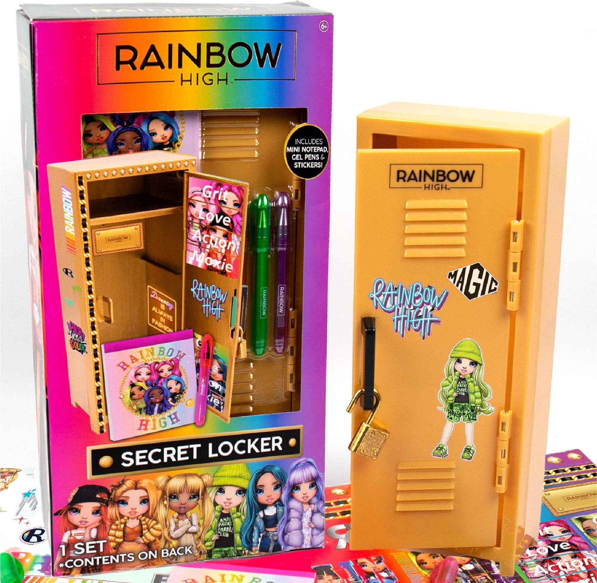 Secret Locker Stationery Set, Including Notepad, Gel Pens Stickers – Ages 6+