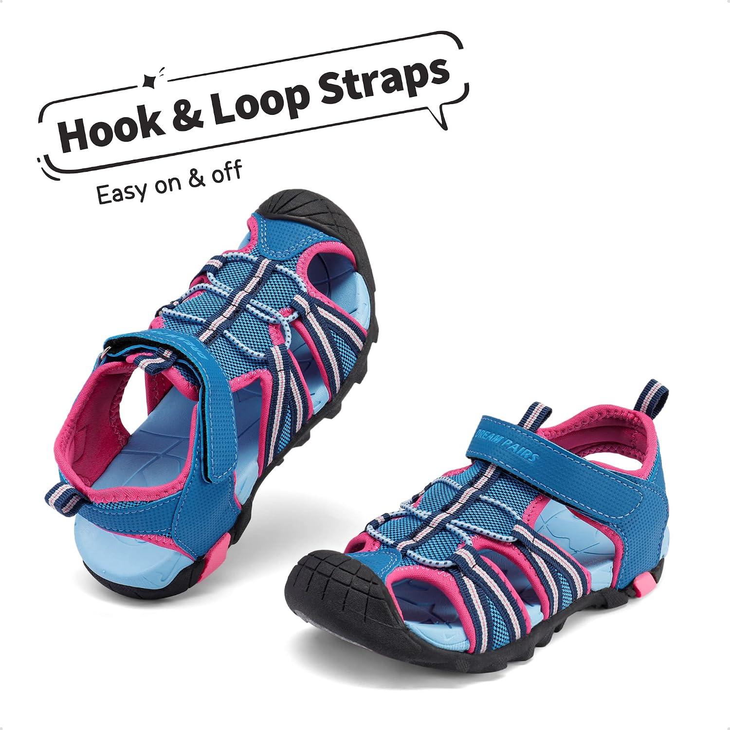 DREAM PAIRS Boys Girls Outdoor Summer Water Sport Athletic Sandals for Toddler/Little/Big Kid
