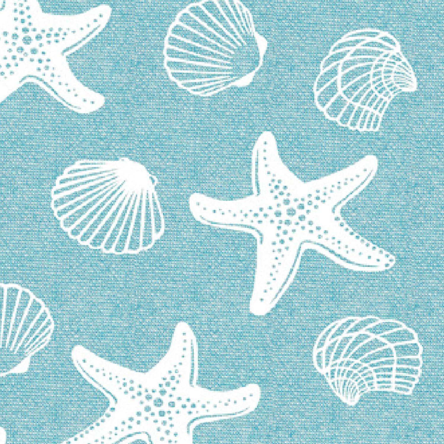 Delindo Lifestyle Toalla de playa Miami, diseño de estrellas de mar y conchas, 100% algodón, 100 x 180 cm, OEKOTEX-100, verde menta