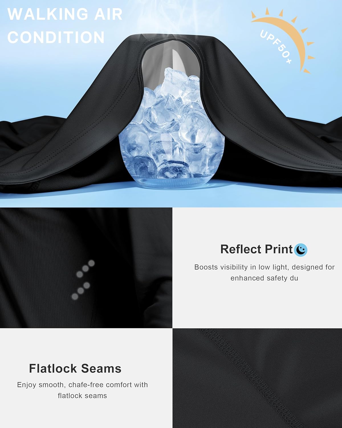 Men's UPF 50+ Swim Shirts, Sun Protection Short Sleeve Rash Guard, Quick Dry T-Shirt for Fishing and Surfing - Image 4