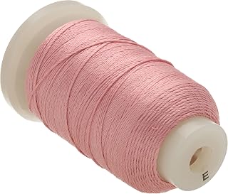 The Beadsmith Pure Silk Cord – Raspberry Cream, Size E (0.325 mm/0.0128”), 200 Yards (600 ft), 1/2-Ounce Spool