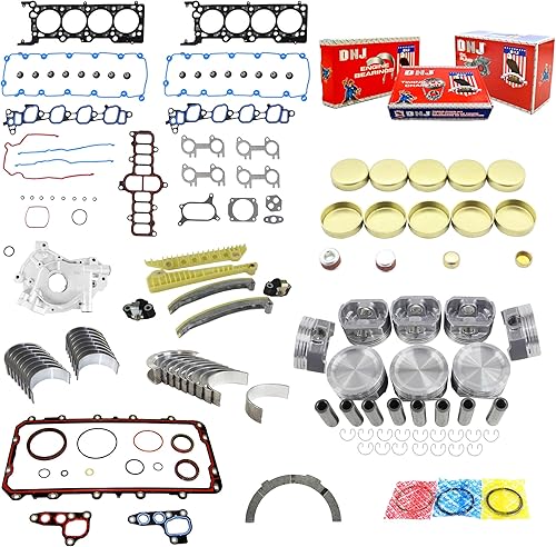 DNJ EK4155CM Kit de reconstrucción del motor maestro para Ford F-150 2002-2003 4.6L V8 16V SOHC 281cid