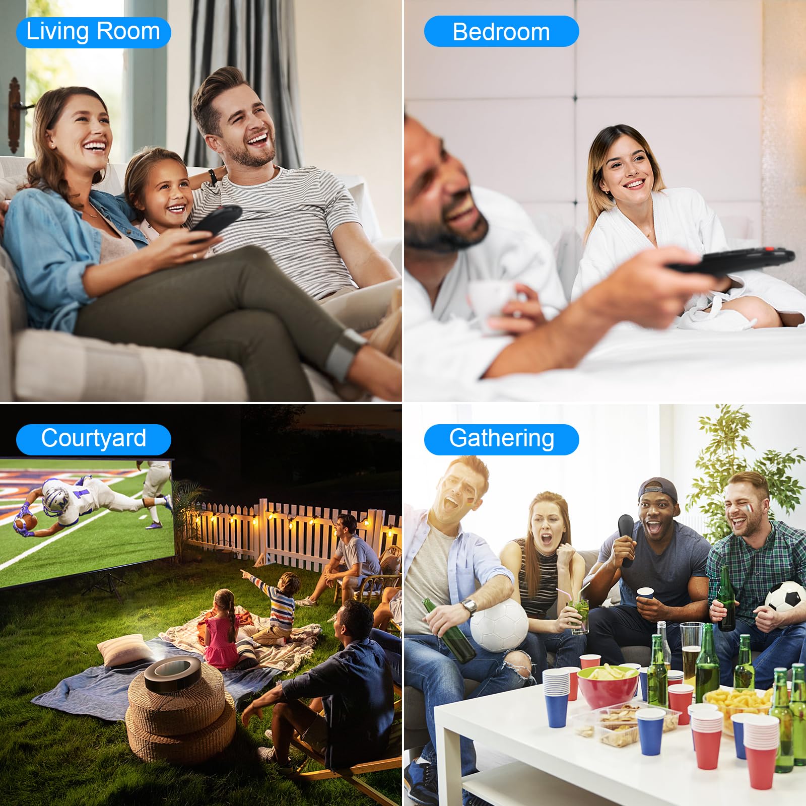 Telecomando universale per Samsung, LG, Vizio, Sony, TCL, Insignia, Sharp, Philips, Panasonic, JVC, Hisense, Toshiba, Sanyo, Seiki e altre marche (telecomando universale)