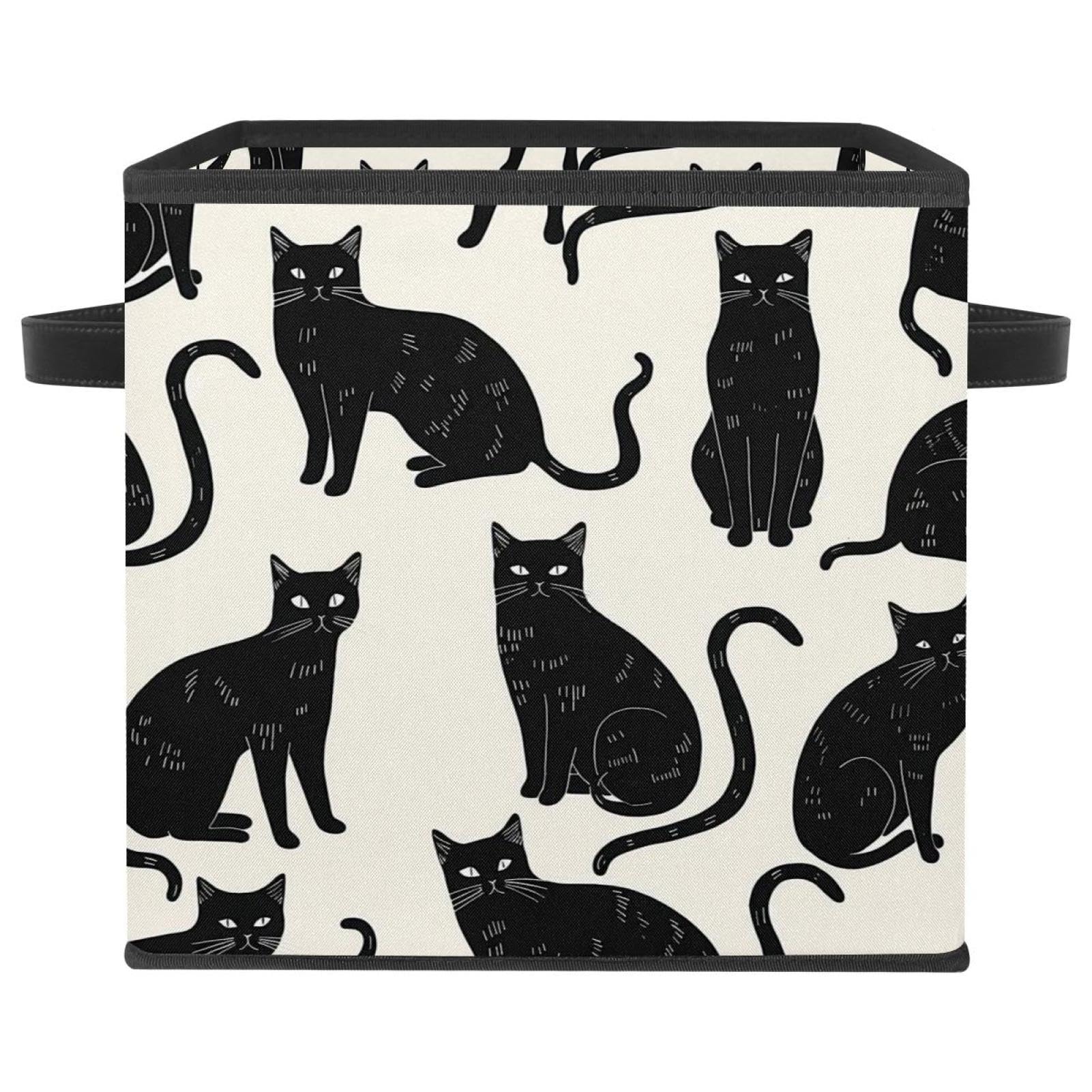 Boîte de rangement paniers pliables pour vêtements chat