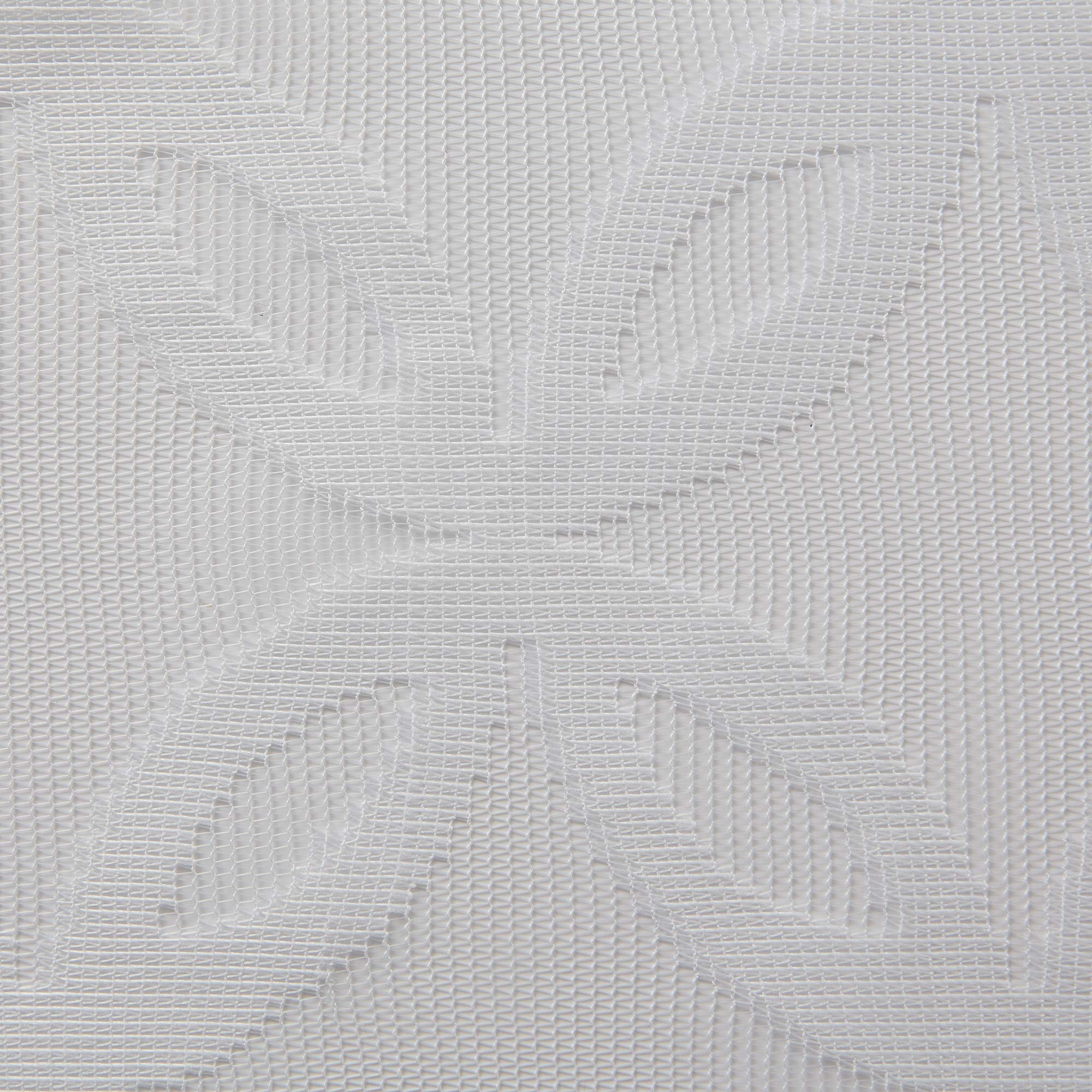 DII Everyday 100% Polyester Extra Long Bath Fabric Shower Curtain for Bathroom 72x72 - White Lattice Lace - Image 4