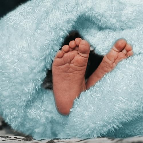 Miniatura 5 de VASANI Manta de forro polar, manta de felpa súper suave para sofá cama, manta ligera y acogedora, azul, 50 x 60 pulgadas