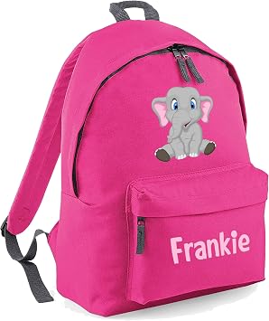 Cute Elephant Custom Name Bag 