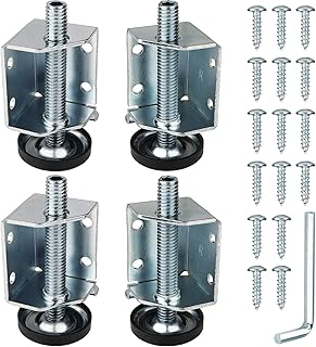 Anwenk Corner Leveling Feet Heavy Duty Furniture Levelers Adjustable Table Leg L - Compare price