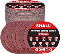 SHALL 160 db 125mm csiszolókorong vegyes szemcsemérettel, 8 lyukas orbitalcsiszolóhoz 1