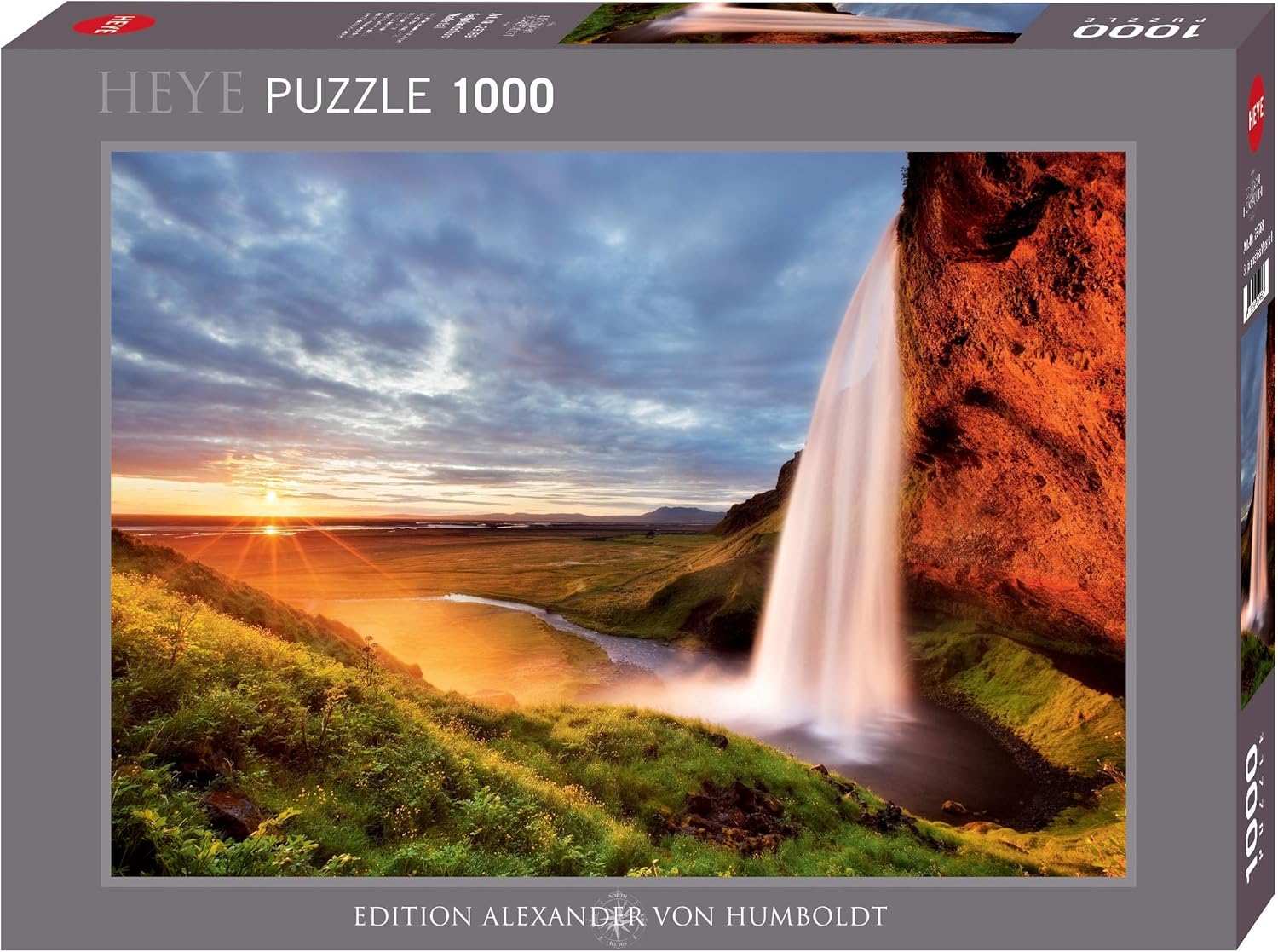 Heye 29769 "Seljalandsfoss Waterfall Puzzle (1000-Piece),White