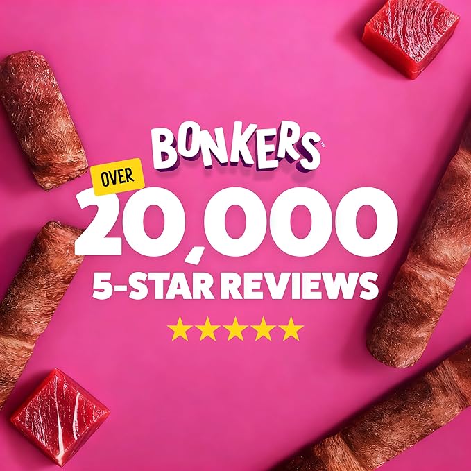 Bonkers Nibble Sticks Sabor Atún Snack Suave para Gatos 5 Unidades Pack 20 miniatura 6