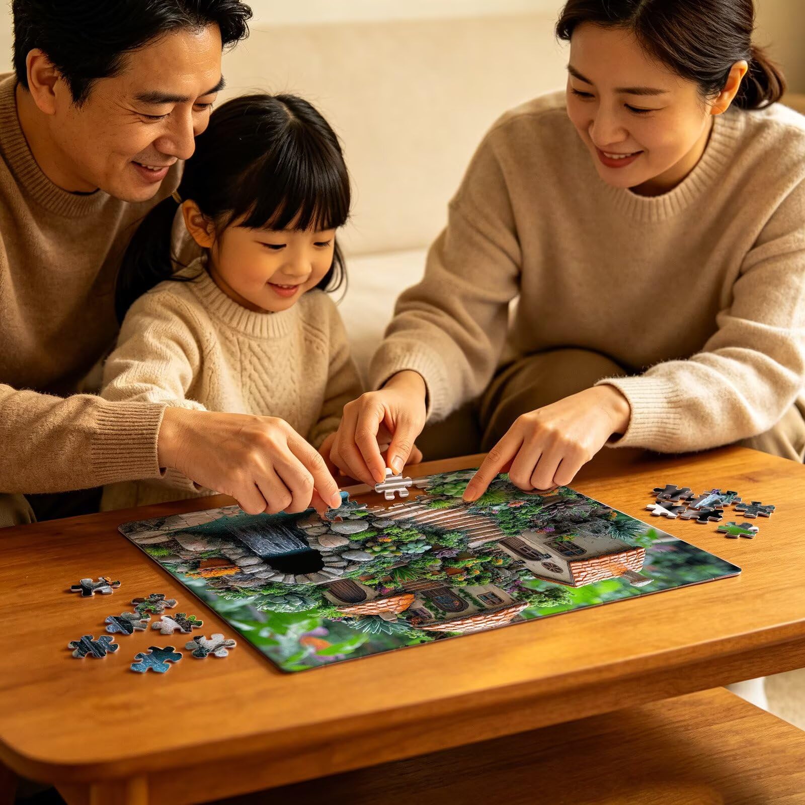 Puzzle paesaggio Autunno, Puzzle Adulti 3000 pezzi, Puzzles Legno con Squisita Scatola di Imballaggio, Rompicapo per Esperti con Incastro Perfetto, Stampa Alta Definizione, Regalo per Adulti W3H-860