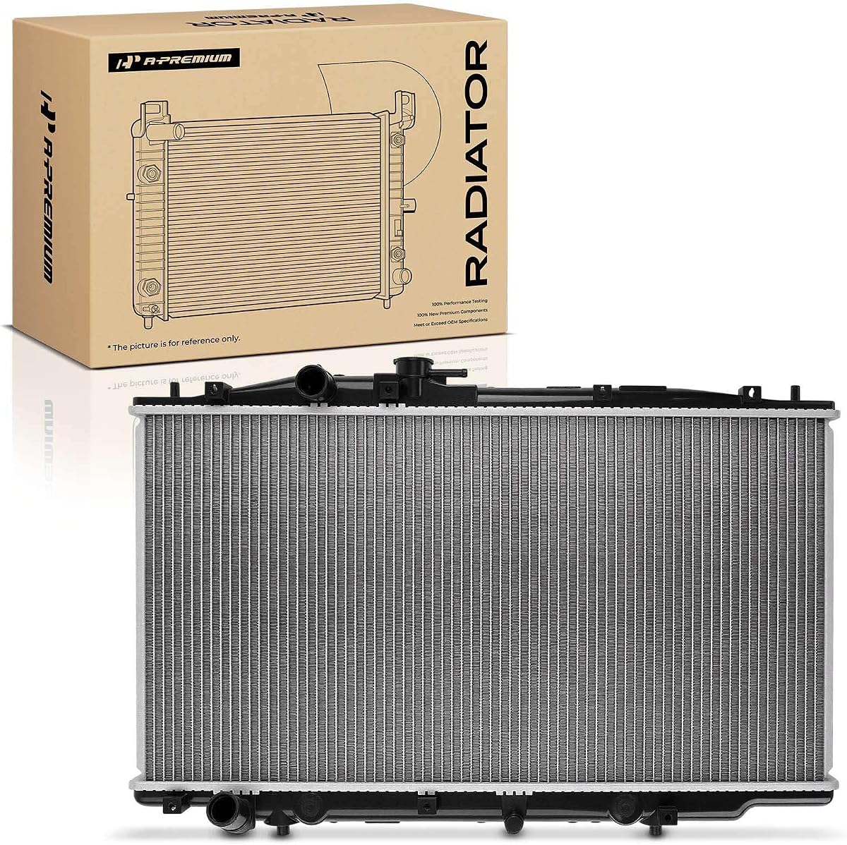 Conjunto de radiador de refrigerante de motor compatible con Honda | Para Accord 2003 2004 2005 2006 2007, V6 3.0L GAS, transmisión automática