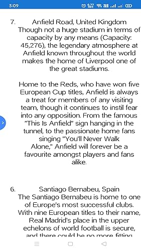 Top Football Stadiums In The World