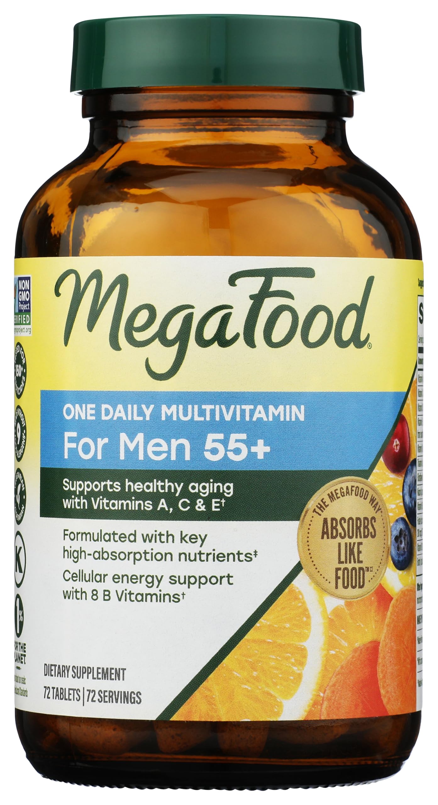 Megafood Men's 55+ One Daily Multivitamin, 72 CT