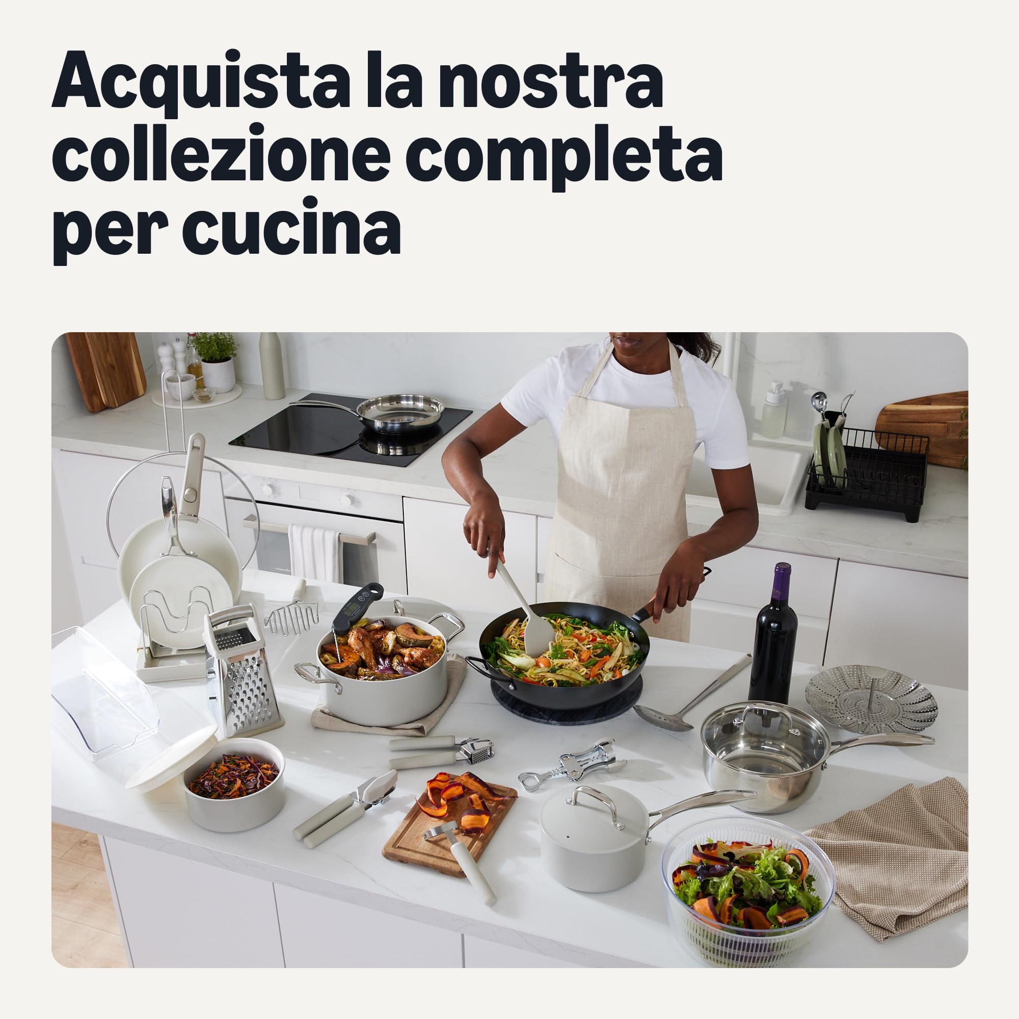 Amazon Basics Organizer per Alimenti e Bevande in Lattina per Frigorifero o Dispensa, Set di 2 Pezzi, Dispenser Automatico, Lati Trasparenti, Non Impilabile
