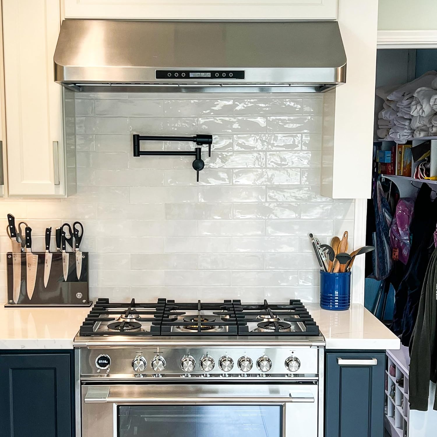 PROLINE 30-Inch Under Cabinet Range Hood, Ducted, 900 CFM, Stainless Steel, LED Lights, ULTRA-QUIET Blower Motor, 4 Speed, 3-Year Warranty, Dishwasher-Safe Filters, PLJW 113.30, Kitchen Hood