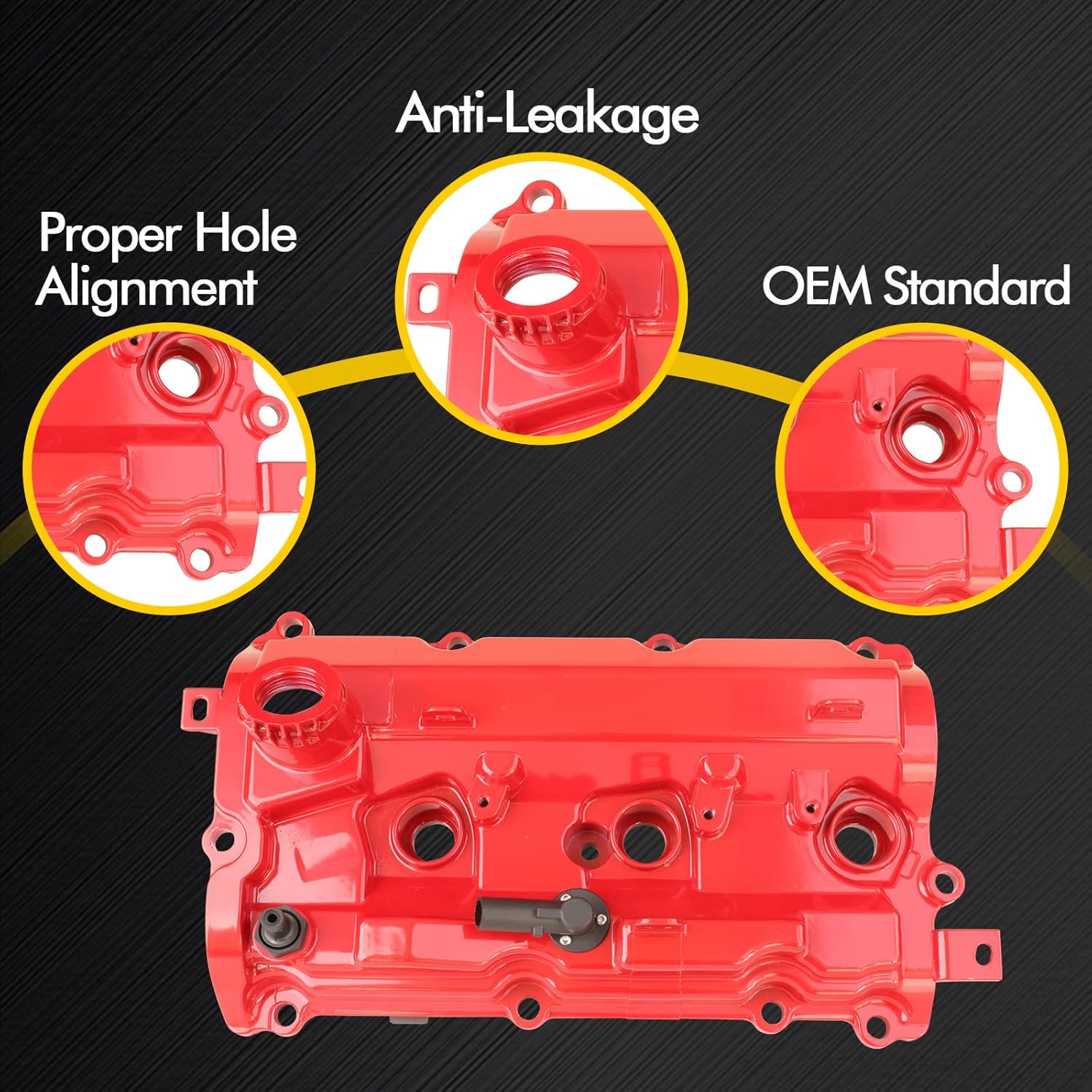 Aluminum Engine Valve Cover Left Driver Side Compatible with Infiniti QX70 QX50 Q70 Q60 Q50 Q40 2015 G37 M37 FX37 EX37 2008-2019 for Nissan 370Z 2009-2020 3.7L V6