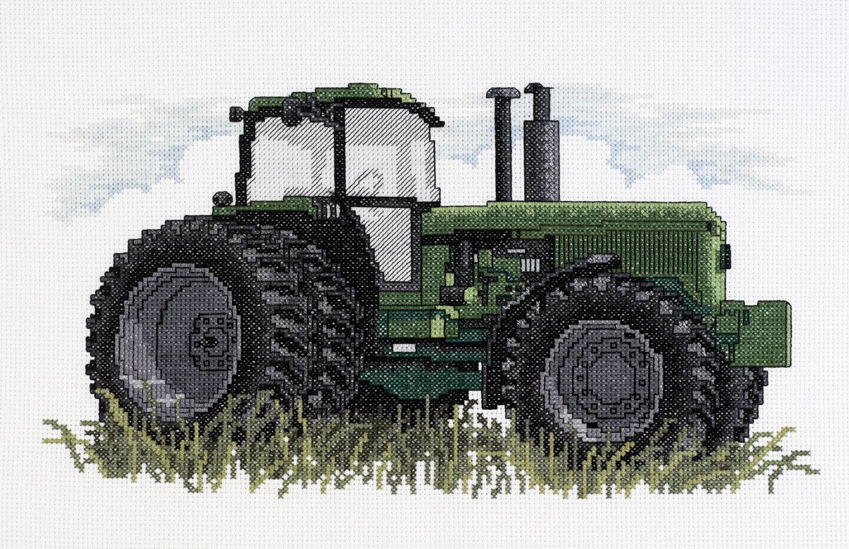 Janlynn Tractor Counted Cross Stitch Kit-12