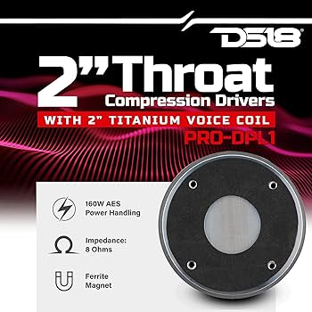 【2個セット】DS18 PRO-DPL1PH 2インチ ボルトオン ドライバー Amazon.com: DS18 PRO-DPL1PH 2