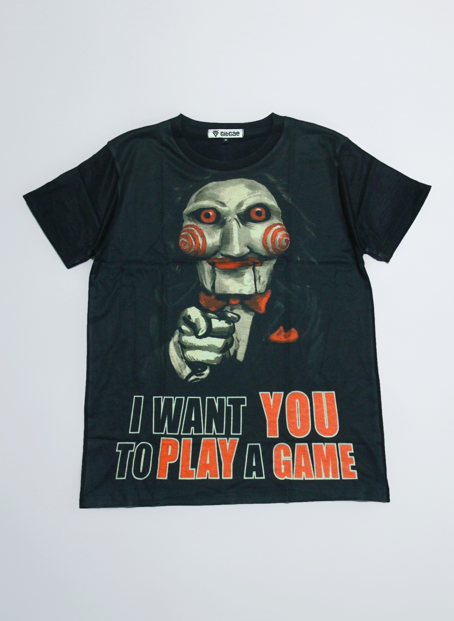 Amazon | [GibGae] プリントTシャツ ホラー映画 ソウ SAW ビリー人形