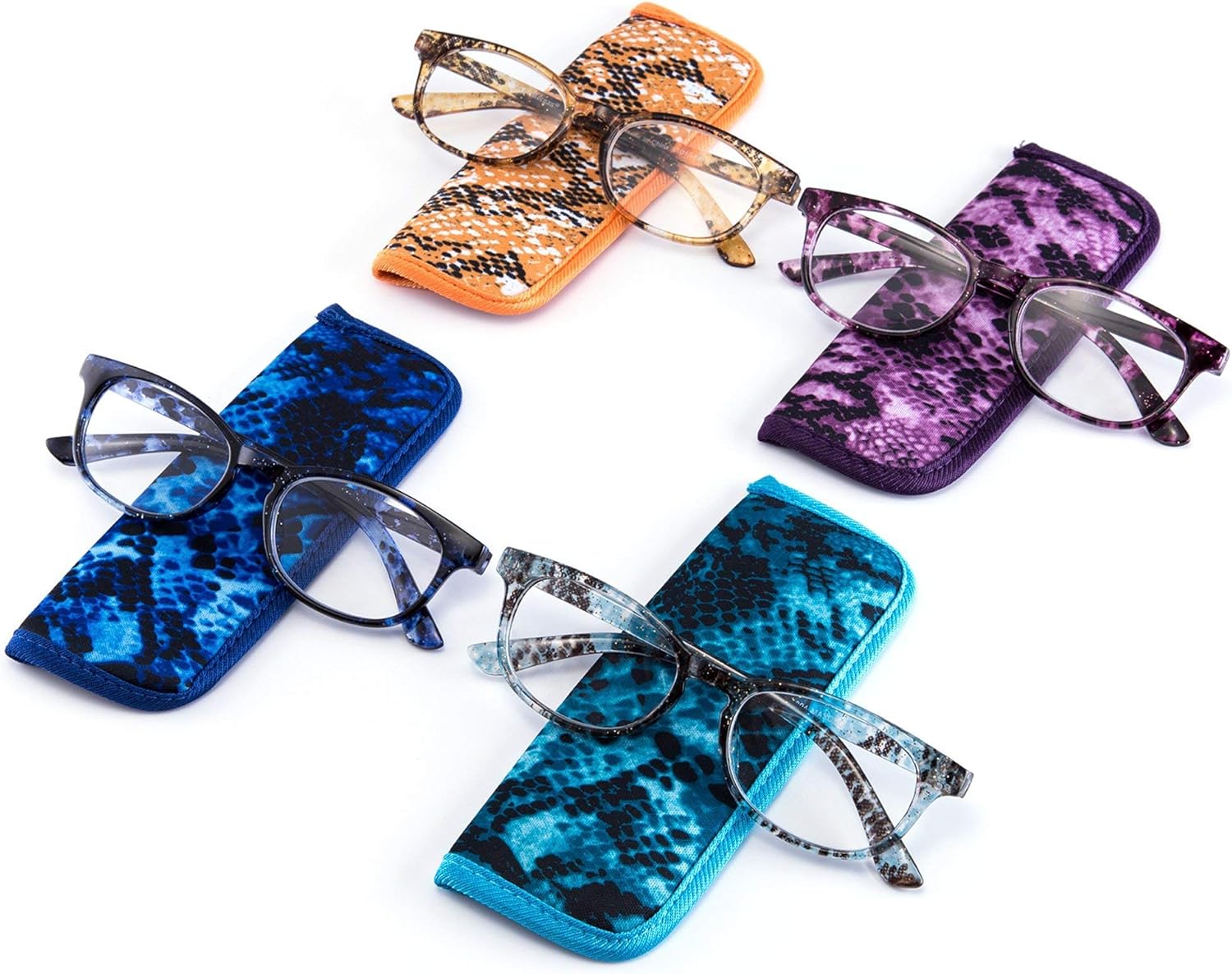 EYEGUARD 4 Pack Reading Glasses and 3 Pack Reading Sunglasses +2.50