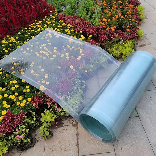 Hoja de techo de policarbonato transparente, dosel de invernadero de plástico resistente a los rayos UV, paneles de aislamiento transparentes para
