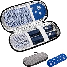 Insulin Cooler Travel Case   Insulated Diabetic Medicine Cool Bag with Reusable Ice Pack, Portable Medication Storage Pouch for Mounjaro & Wegovy Pens, Needles and Syringes, Grey