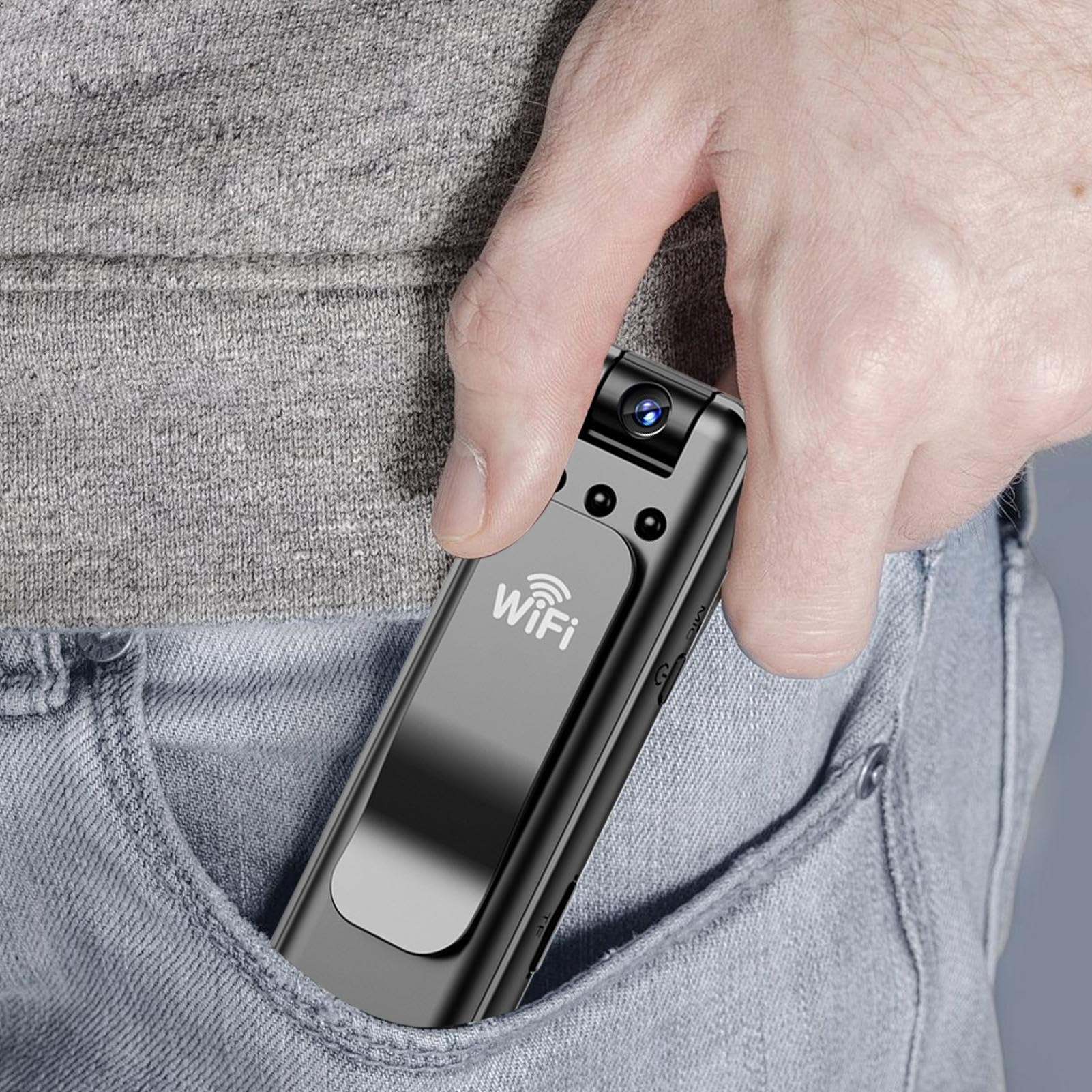 Body Cam – clip Action Camera | Mani personali, acquisizione audio visiva | videoregistratore indossabile con supporto sul petto | Adatta per ciclismo, sci e viaggi