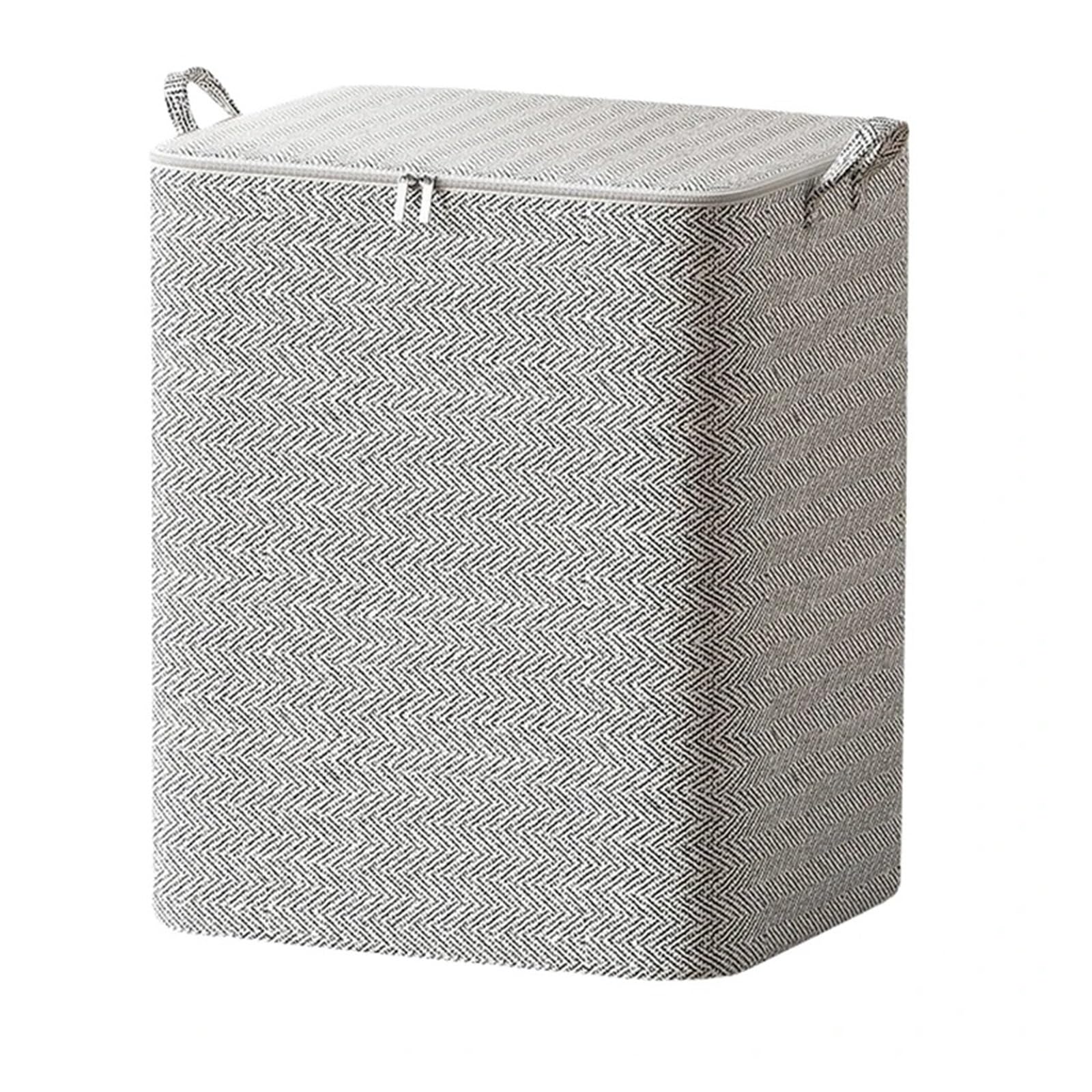 RRYPBOVG Foldable Blanket Storage Bags 3pcs Quilt Storage Bag Large Capacity Duvet Blanket Foldable Sorting Bags Waterproof Dustproof Clothes Organizer Household Moving Bag(XL)