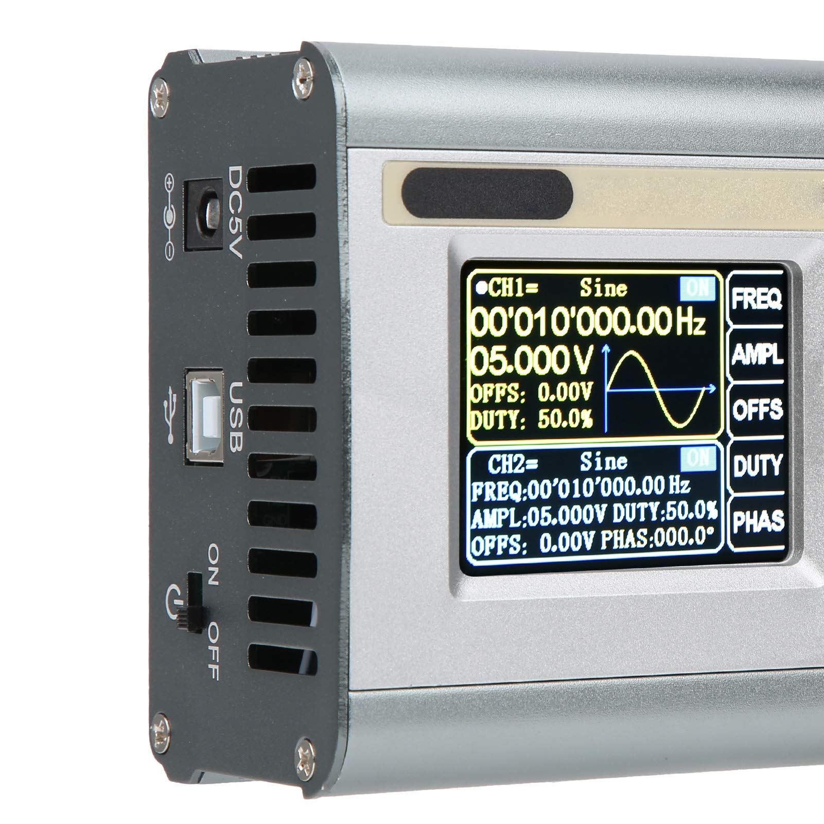Générateur de JDS2900-60M Fonction DDS Générateur de Basse fréquence Fonction 2CH Sources de de Forme d'onde arbitraire AC100-240V(EU Plug)