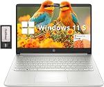 HP Stream 14" HD Laptop, Intel Celeron N4120, 8GB RAM, Intel UHD Graphics, 288GB Storage(128GB eMMC+160GB Docking Station Set), Webcam, Windows 11 S, 1 Year Office 365, Silver