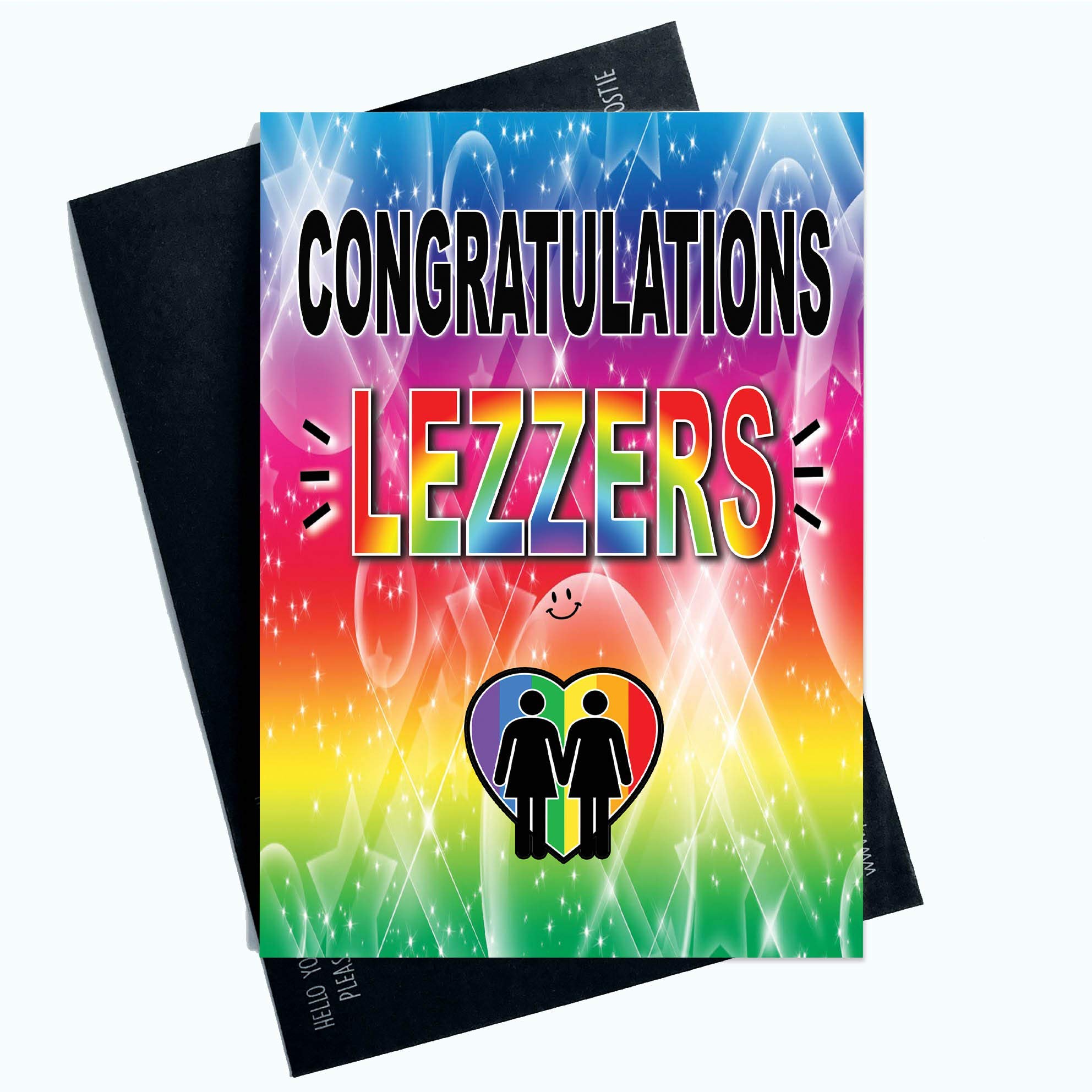 Lesbian Wedding Cards Congratulations Lezzers Gay Couple Same Sex Marriage PC995