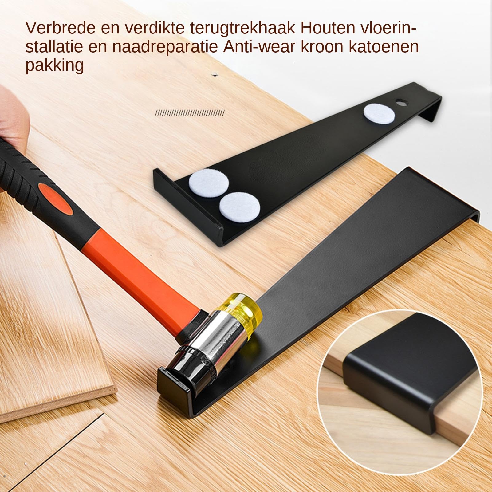 Kit Per La Del Pavimento Set Di Battitura E Mazza | Attrezzi Per Pavimenti Laminati Per Sottopavimento Parquet Casa Laboratorio Battiscopa Tavole Progetto Preparazione