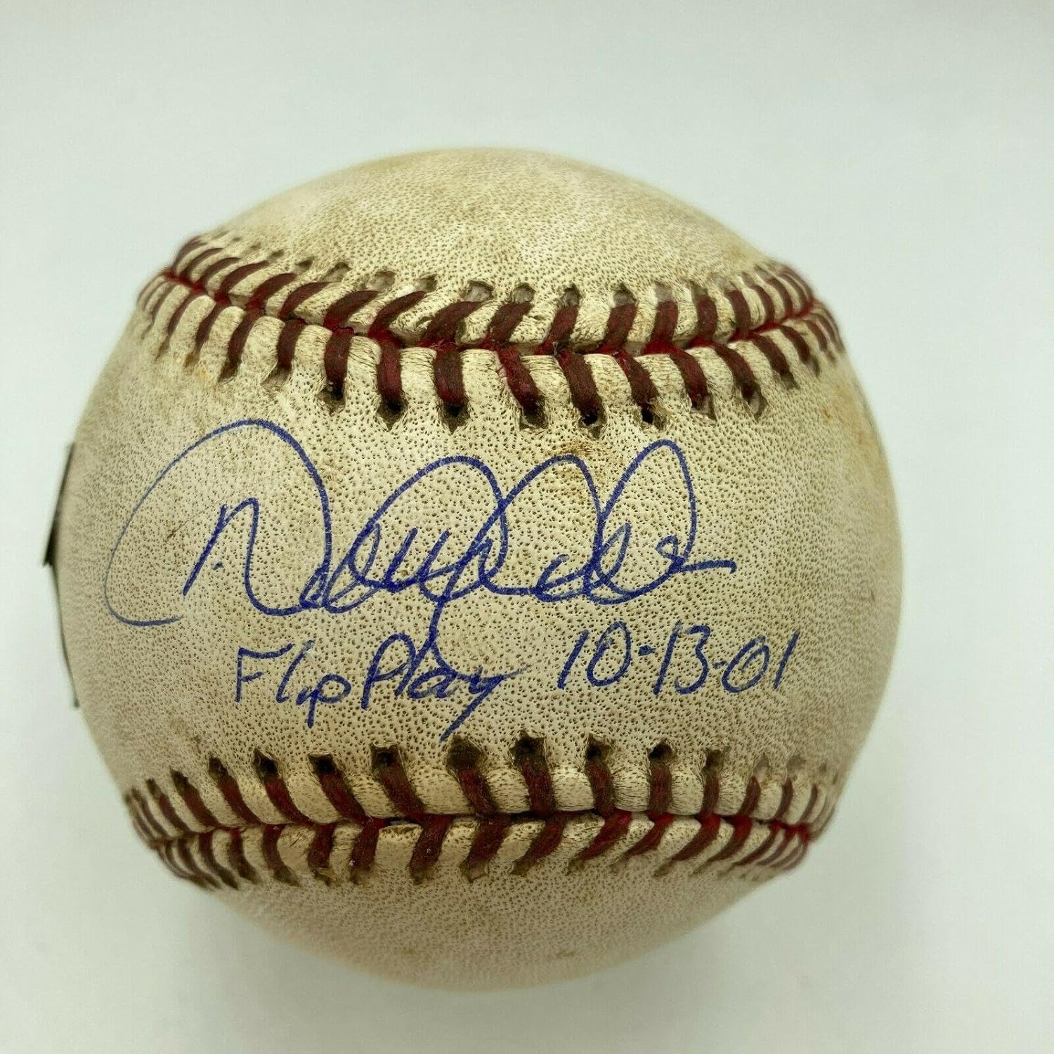 Historic Derek Jeter "The Flip Play" Final Out Signed Game