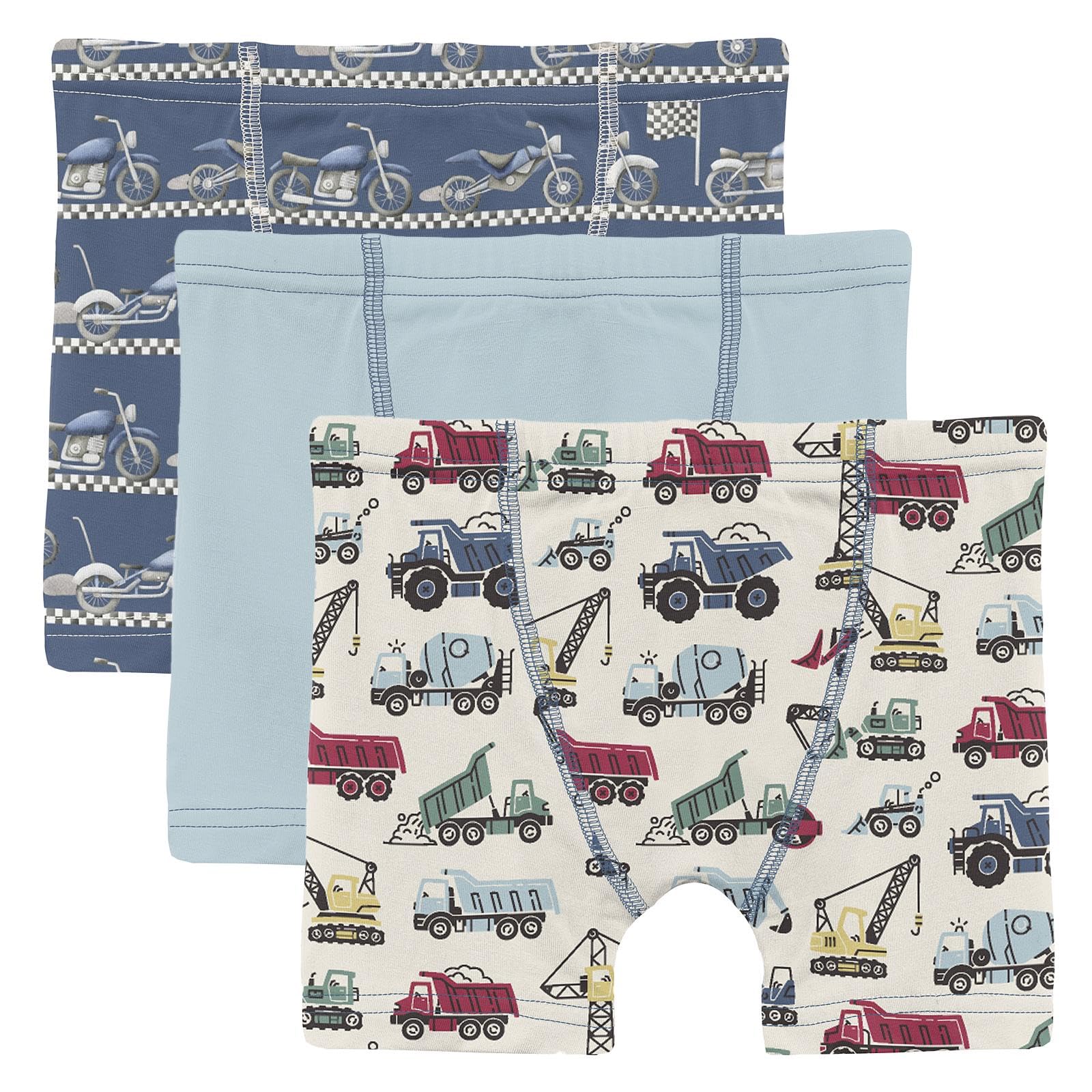 Kic Kee Pants KicKee Boys Boxer Briefs Set of 3 Super Soft for All Day Comfort Toddler to