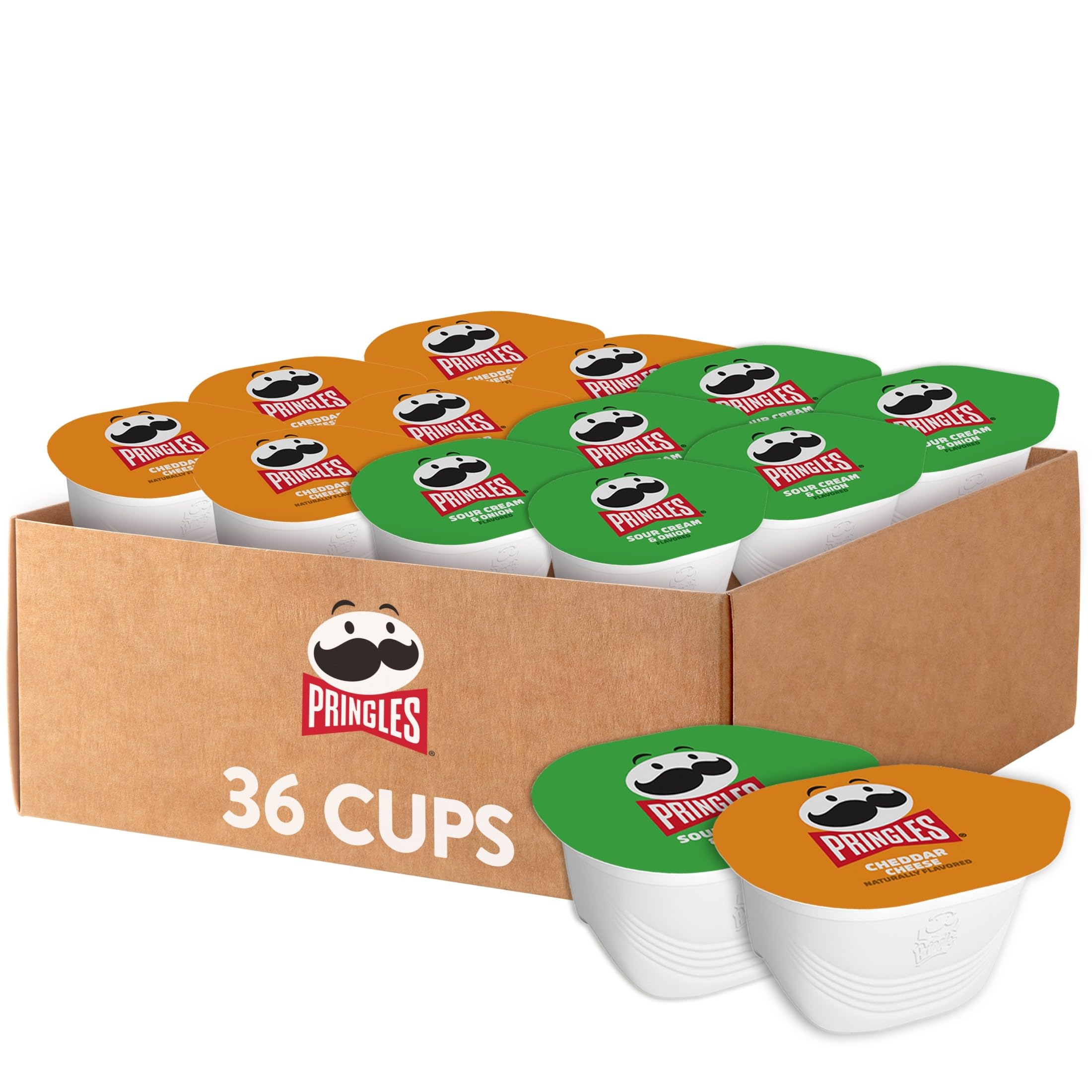 Potato Crisps Chips, Snack Stacks, Lunch Snacks, Variety Pack (36 Cups)