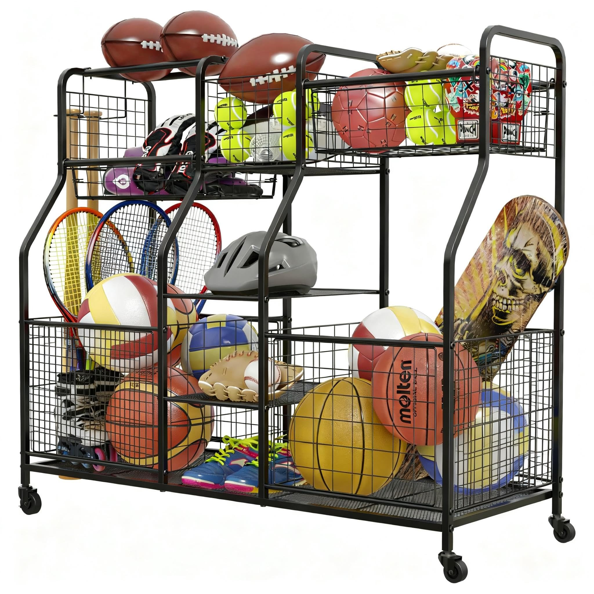 Organisateur De Garage - Rangement Pour Équipement Sportif Et Ballons