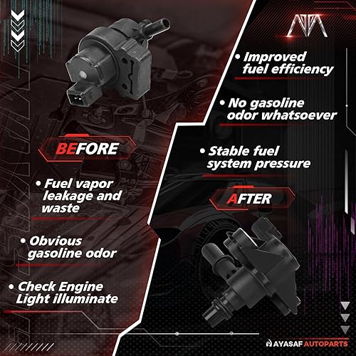 Miniatura 6 de MAYASAF Válvula solenoide de purga de depósito de vapor 911-222 para Ford F-150/F-250 Super Duty/F-350/F-350 Super