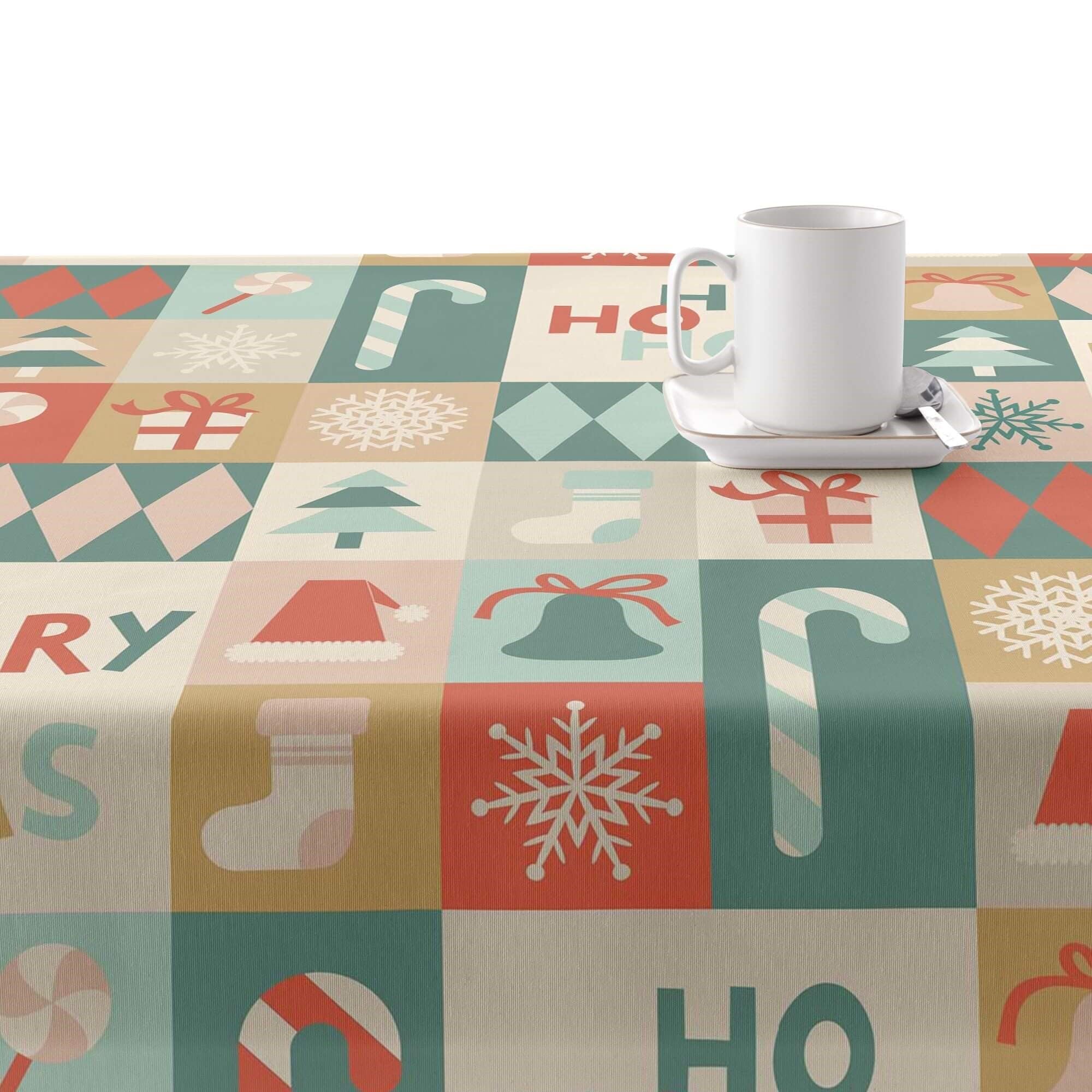 MANTEL RESINADO ANTIMANCHAS MODELO MERRY CHRISTMAS 74