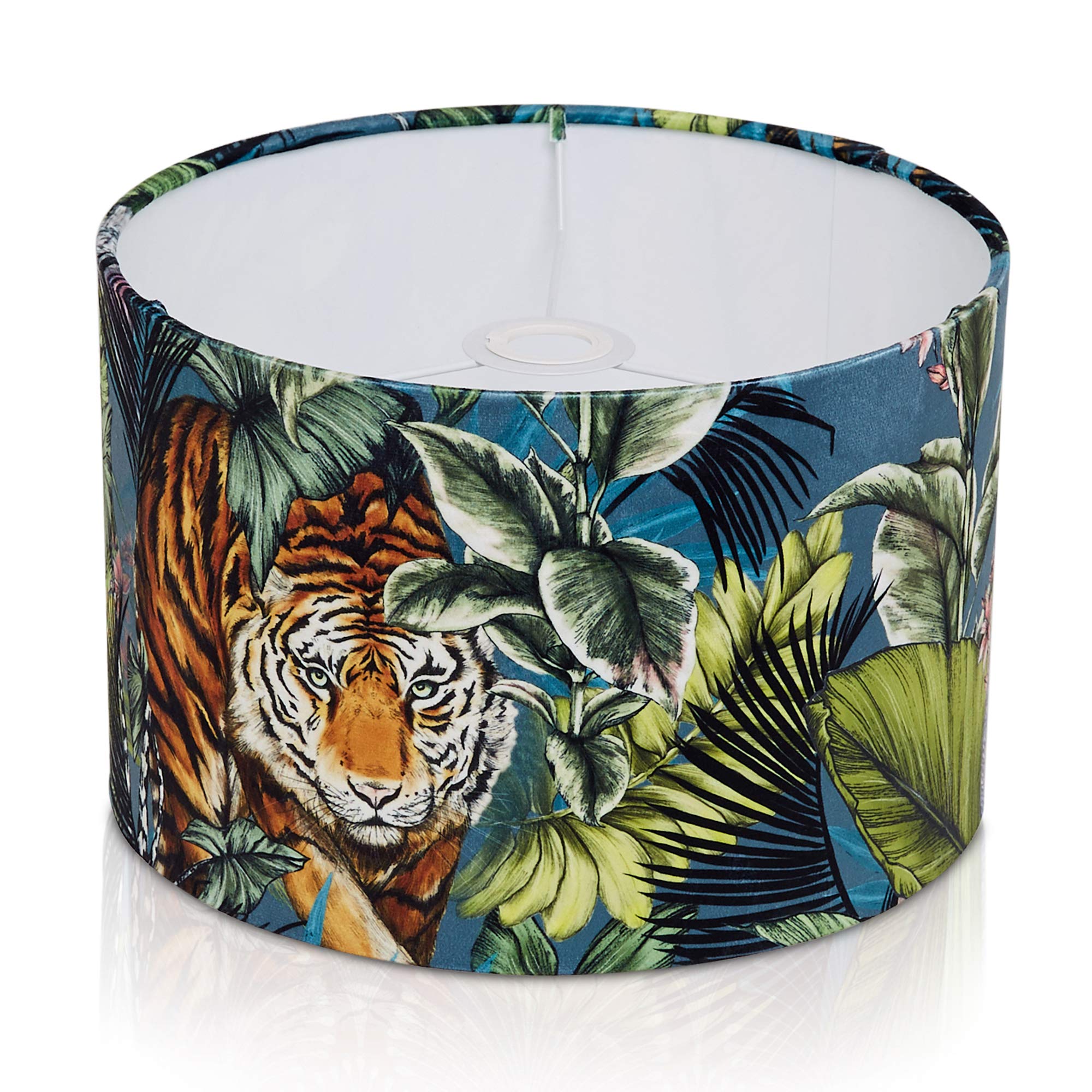 Kushade Prestigious Textiles Bengal Tiger Twilight Velvet Feel Lampshade Ceiling Only (25Cm)