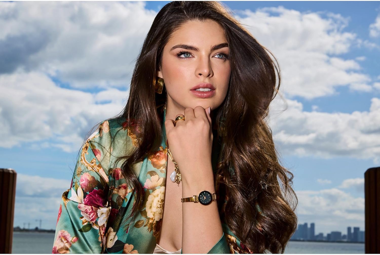 Bulova Marc Anthony Ladies Modern Diamond Stainless Steel Bangle Bracelet Watch - Image 8