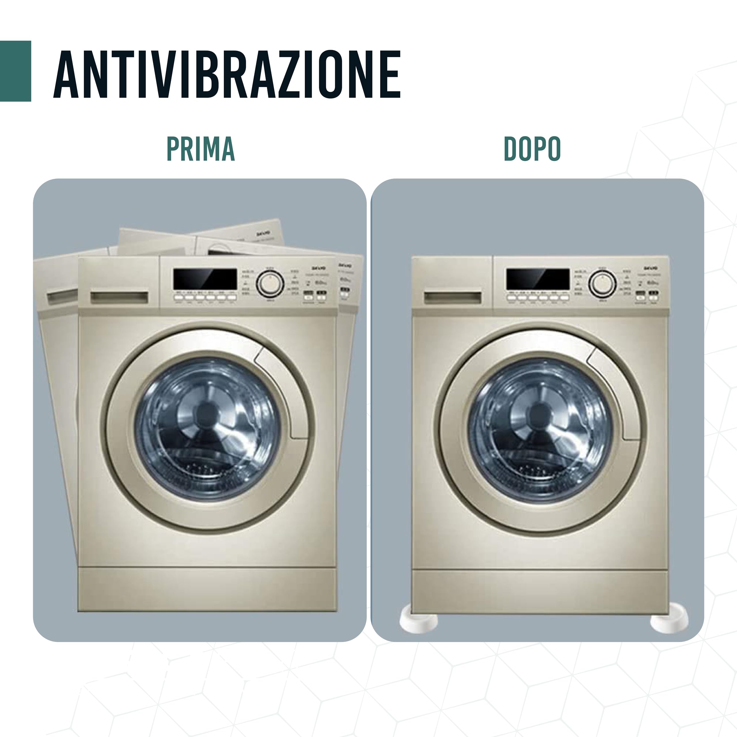 4 X PIEDINI antiscivolo per Lavatrice e asciugatrice in gomma Anti Vibrazione EUR 9,50 - IT 4 X PIEDINI antiscivolo per Lavatrice e asciugatrice in gomma Anti Vibrazione EUR 9,50 - IT