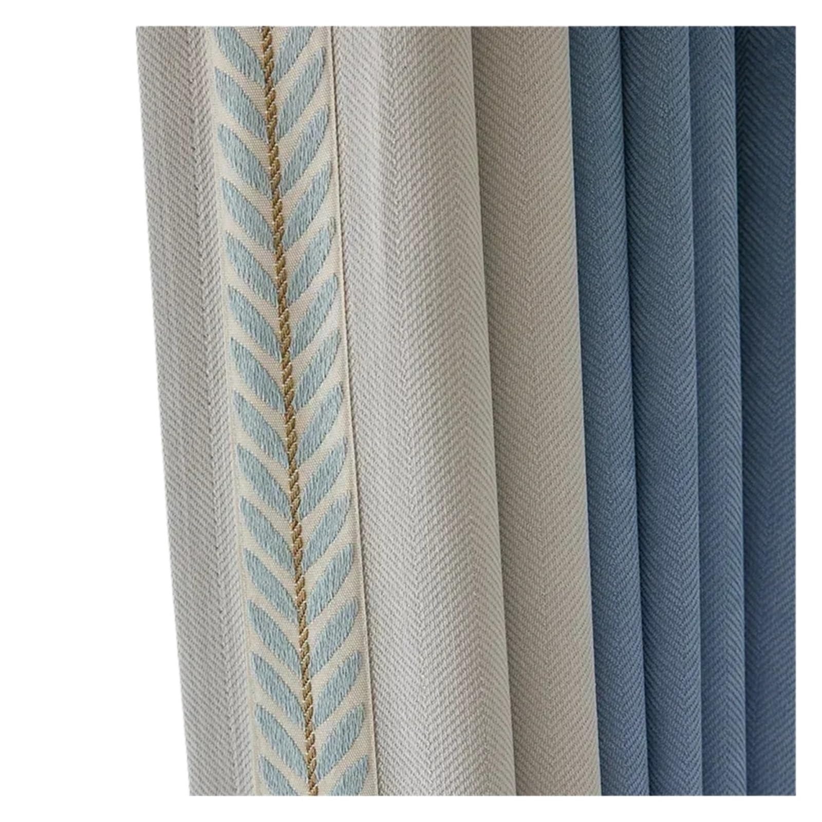 Rideaux en chenille et lin d'ombrage pour une chambre cocon et douce