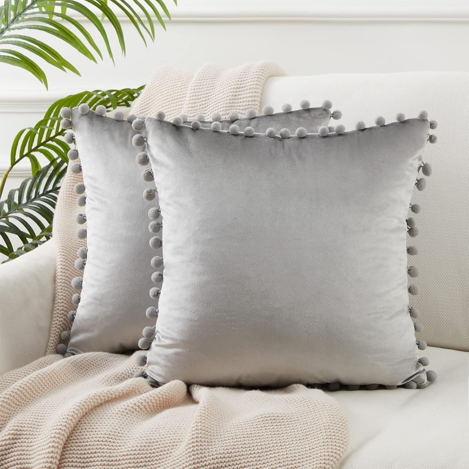 Top Finel Christmas Decorative Throw Pillow Covers 22 x 22