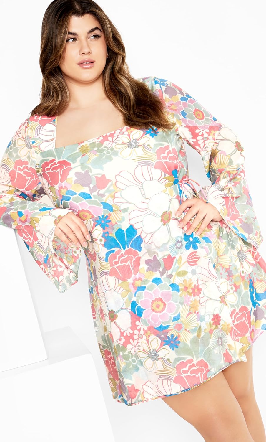 City Chic Women's Plus Size Dress - Emmie Print - Image 3