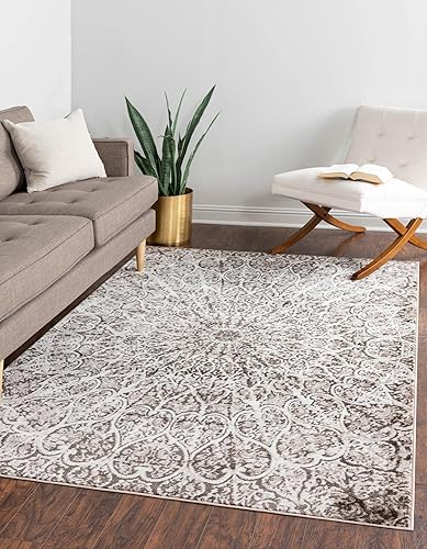 Rugs.com Alfombra de la colección Monte Carlo, alfombra mediana marrón de 2 pies 2 pulgadas x 3 pies perfecta para salas de estar, comedores grandes