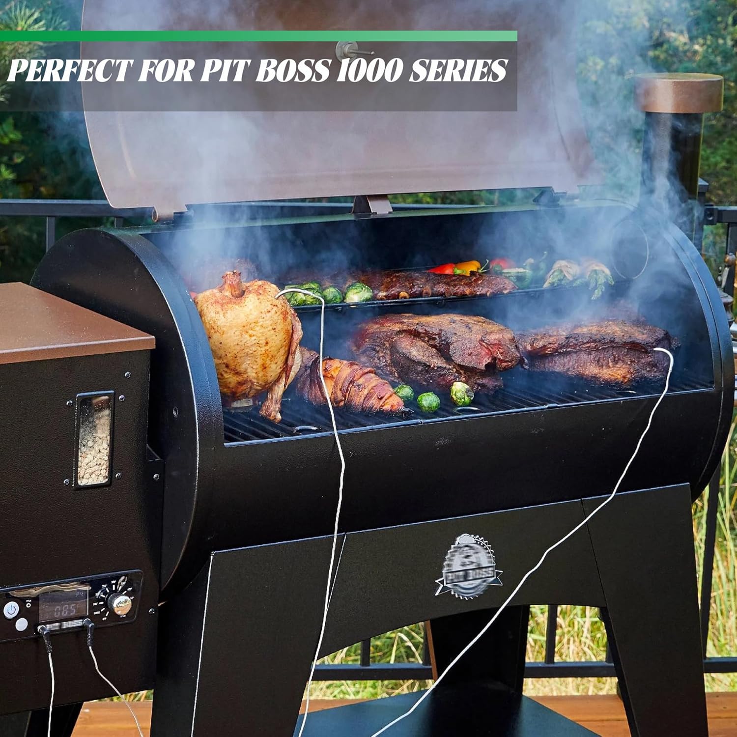 Warming Rack for Pit Boss, Upper Cooking Grate for Pit Boss Austin XL Parts Pitboss 1000 Series Holding Top Rack Pro Sportsman Traditions Wood Pellet Smoker Grill Replacement 32421 PB1000XL-018-R00