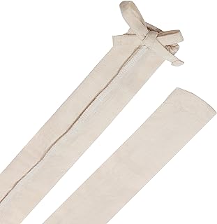 Aspen Creative 15010-11A, 4' Cornsilk Faux Silk Fabric Cord & Chain Cover, Easy to Install for Lighting Fixture, Cable Management, Lamp Wire Cover