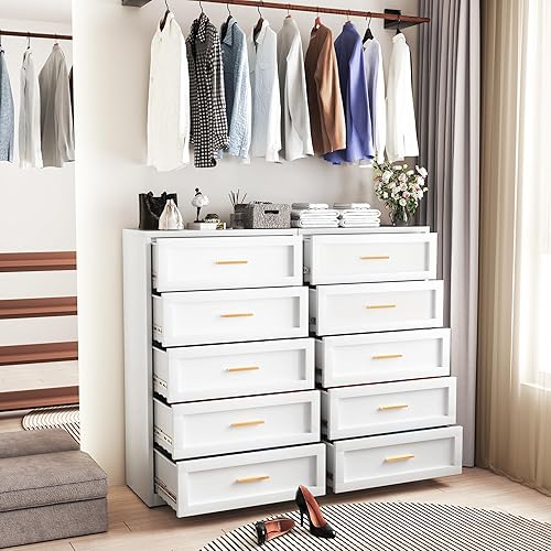 Miniatura 44 de Cómoda de metal con 4 cajones, cómoda para dormitorio, armario de almacenamiento con 4 cajones, aparador para entrada, sala de estar, industrial